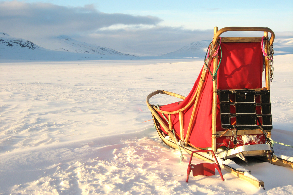 Sanie Świętego Mikołaja z Grenlandii